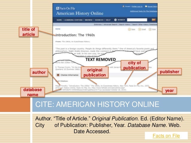 Mla - Citation: Master