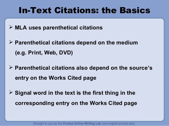 Mla Citation Styles