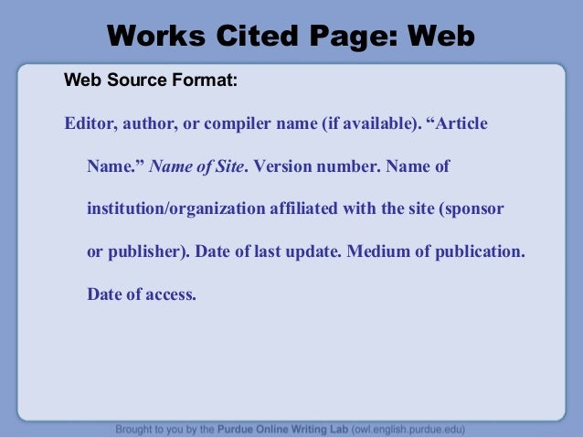 article mla citation