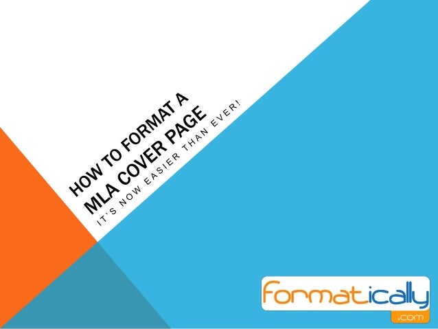 mla format cover page mla format cover page