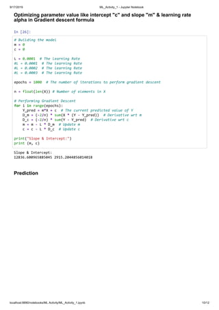 Linear Regression (Machine Learning) | PDF