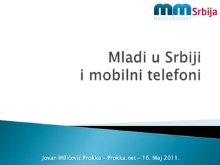 Mladi u Srbijii mobilnitelefoni 