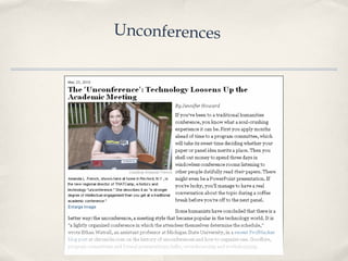 unconference announcement Unconferences 