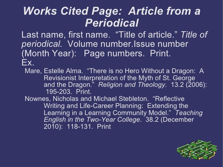 mla format