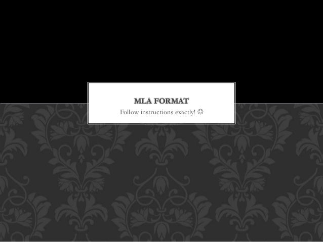 MLA Format