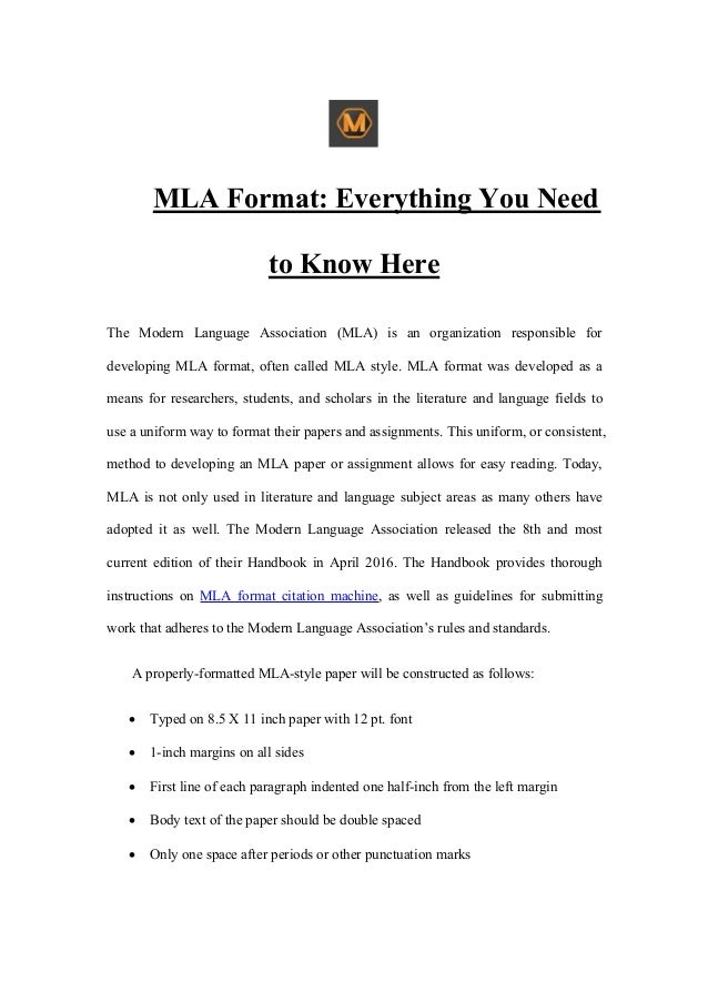 Mla Format Everything You Need To Know Here Mla Format Everything You Need To Know Here