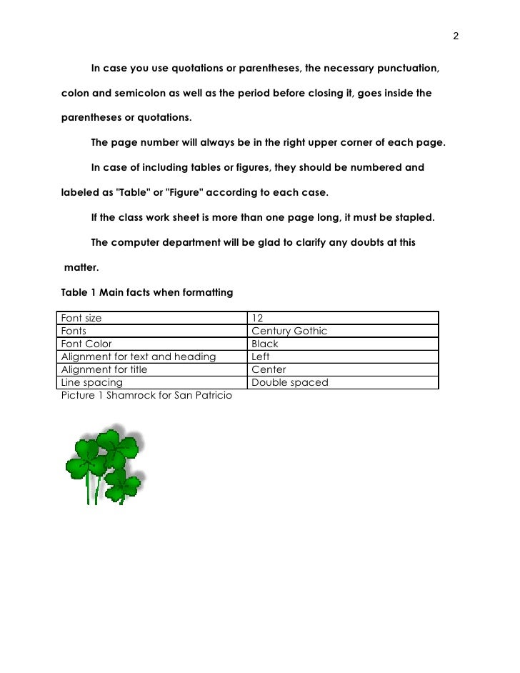 mla format for science fair