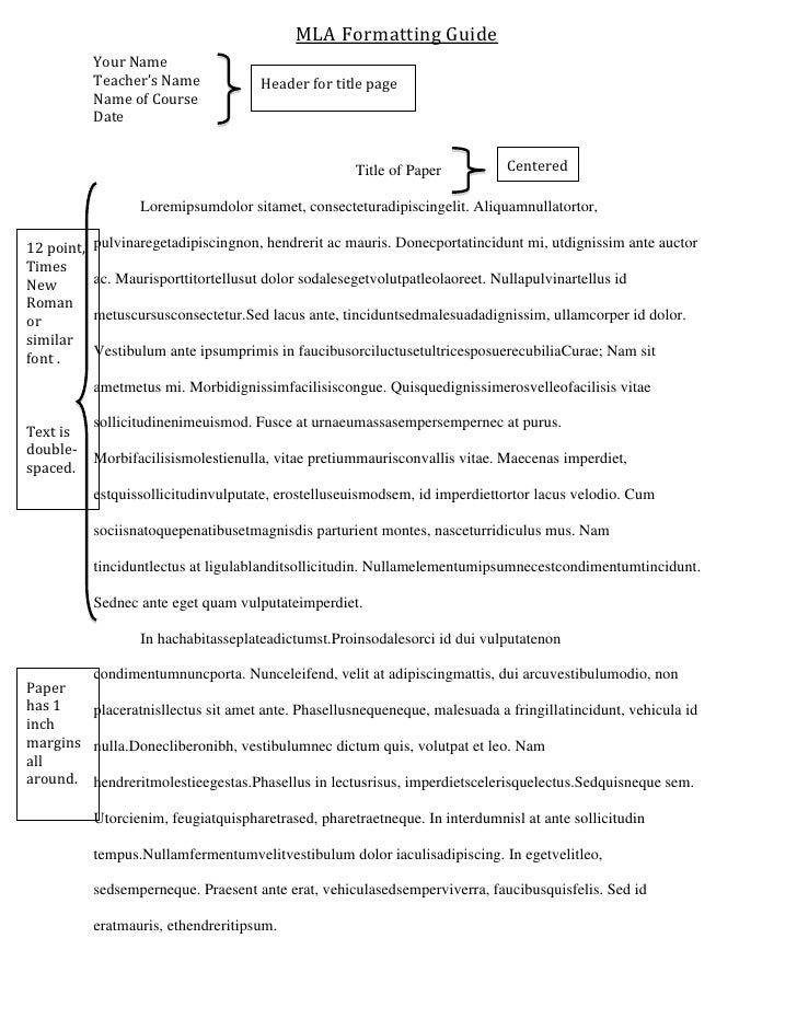 Mla format guide