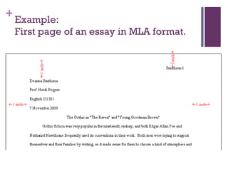 MLA Format | PPT
