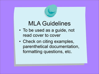 MLA Formatting | PDF