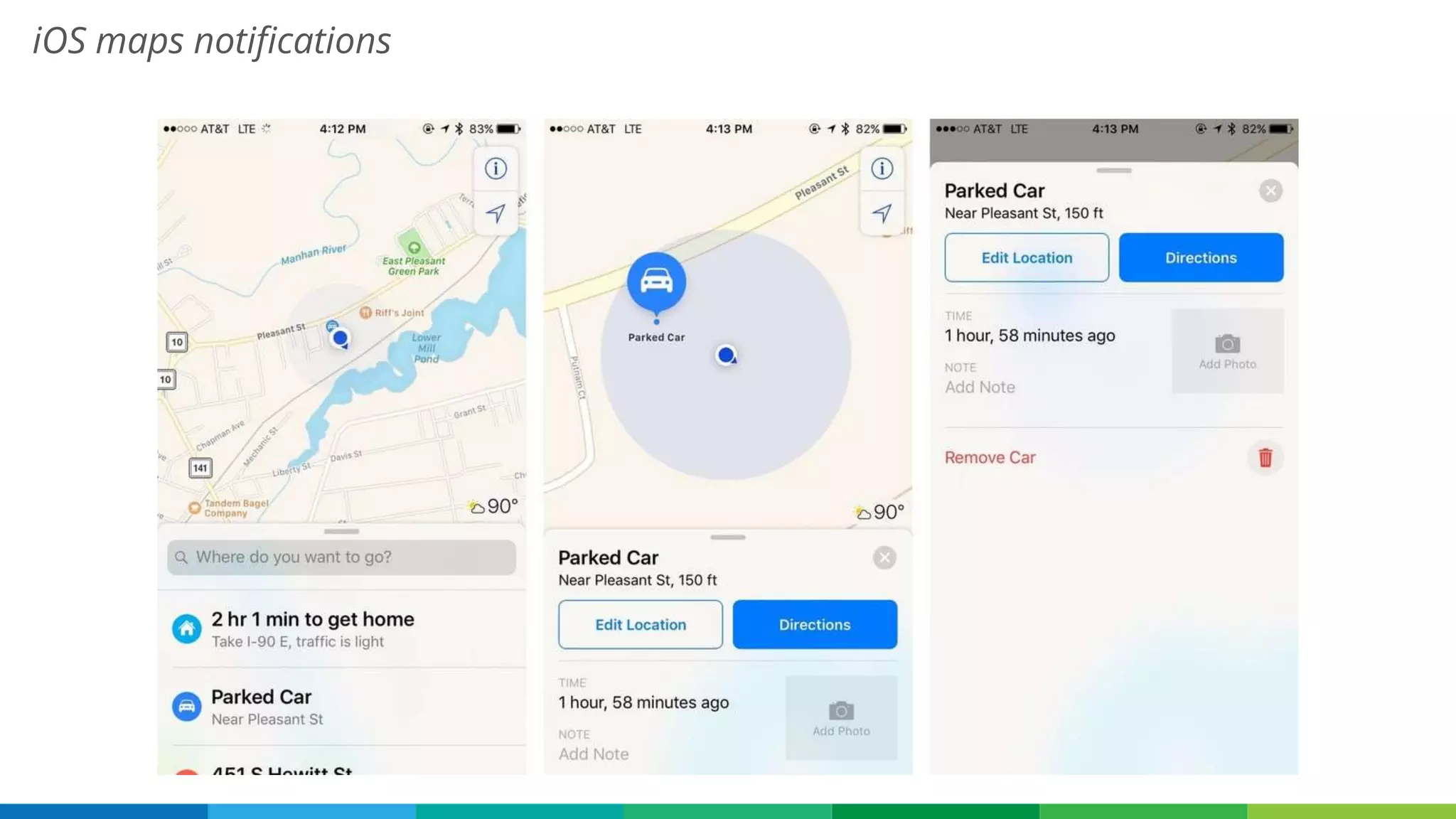 iOS maps notifications
 
