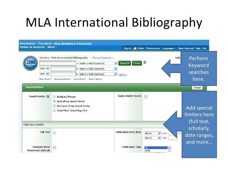 Mla international bibliography image