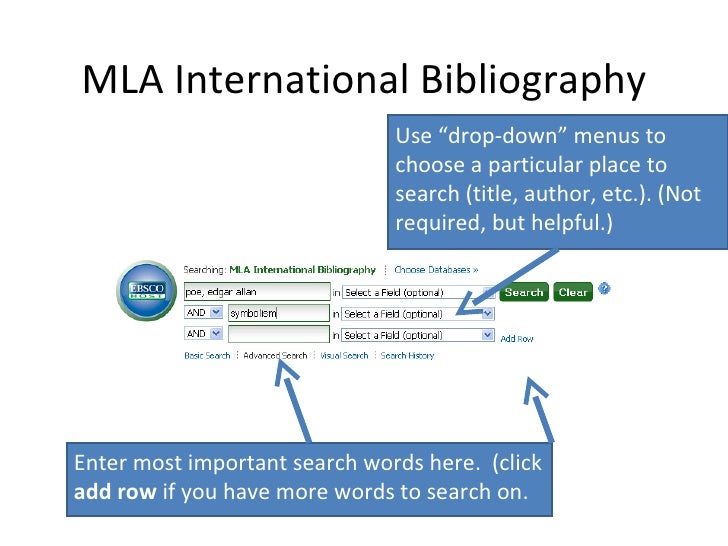 Mla international bibliography