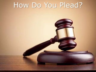 How Do You Plead?
 