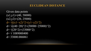 K Nearest Distance Math Machine learning algorithm - K-Nearest algorithm | PPTX