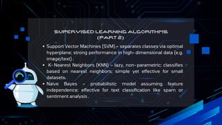 Machine Learning Algorithms Powering the Future of AI Innovation | PDF