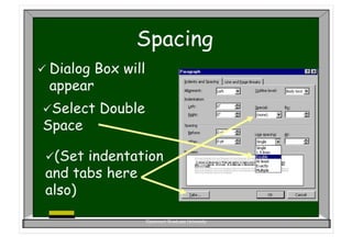 MLA Manuscript Format | PPT