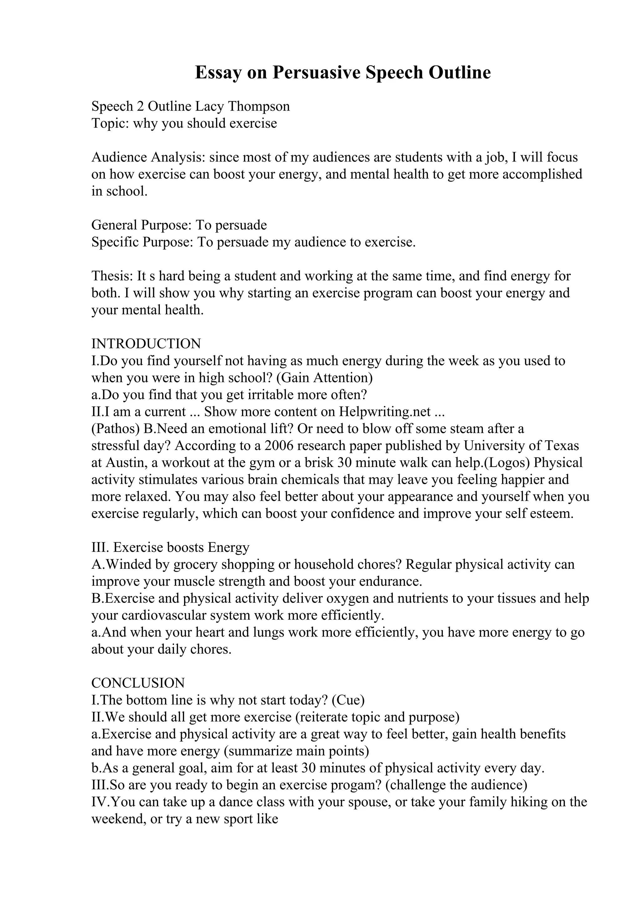Mla Narrative Essay Format | PDF