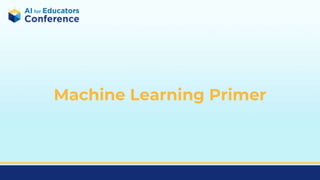 Teaching Machine Learning with Physical Computing - July 2023 | PPTX