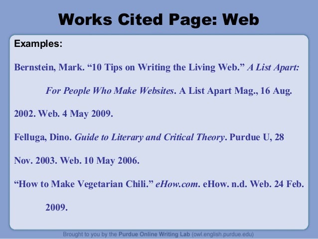 mla format 7th edition