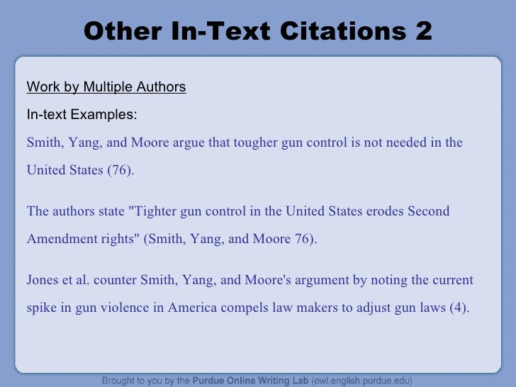 the owl mla formatting power point lma heading