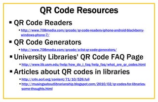 Enhancing The Library Through QR Codes | PDF | Computing | Technology ...