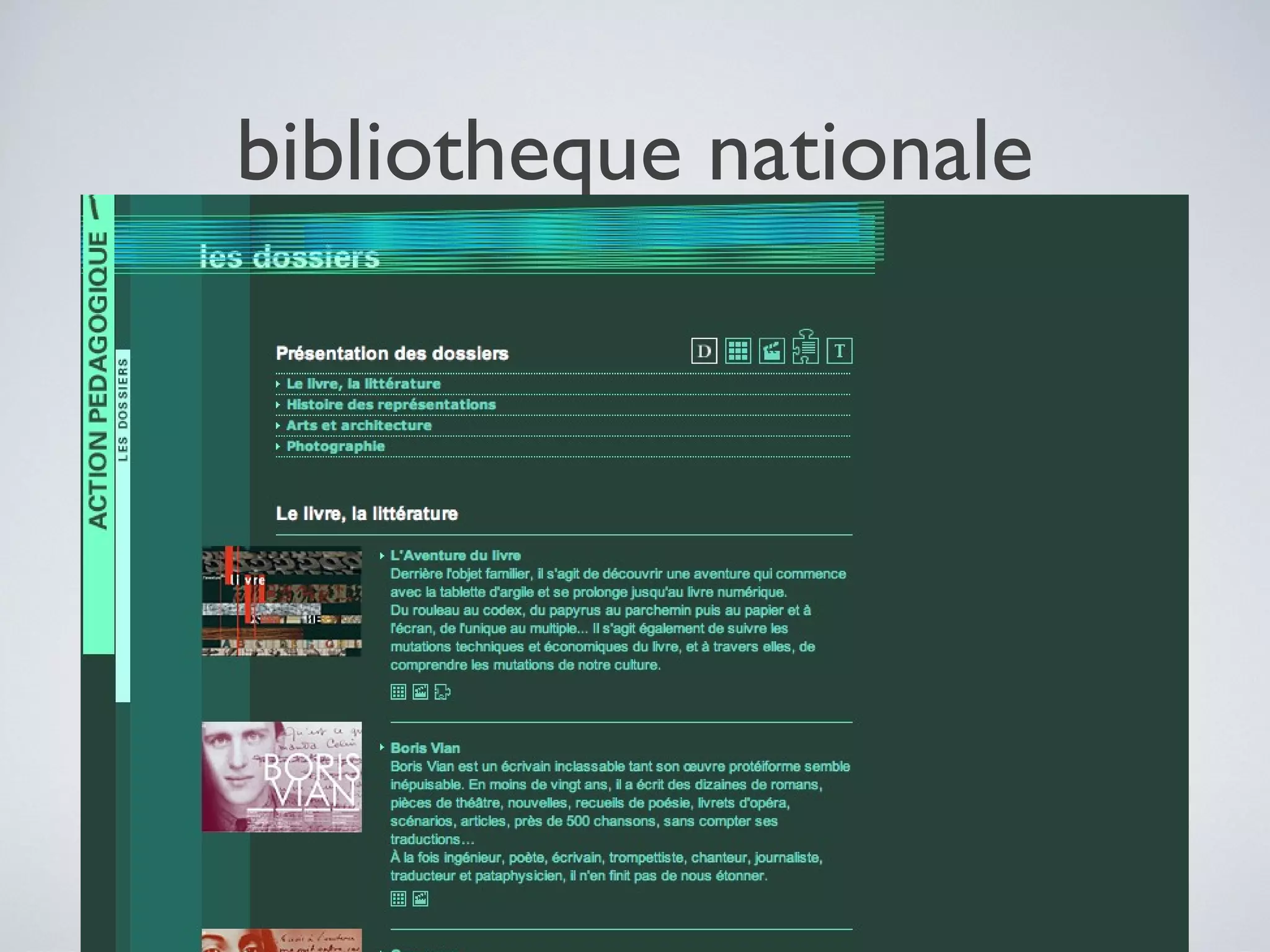 bibliotheque nationale

 