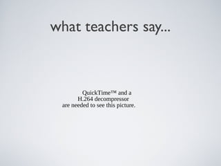 what teachers say...

QuickTime™ and a
H.264 decompressor
are needed to see this picture.

 