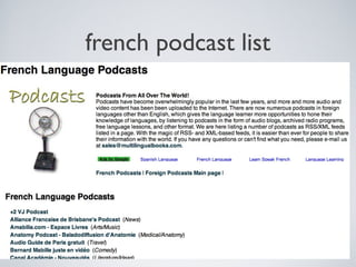 french podcast list

 
