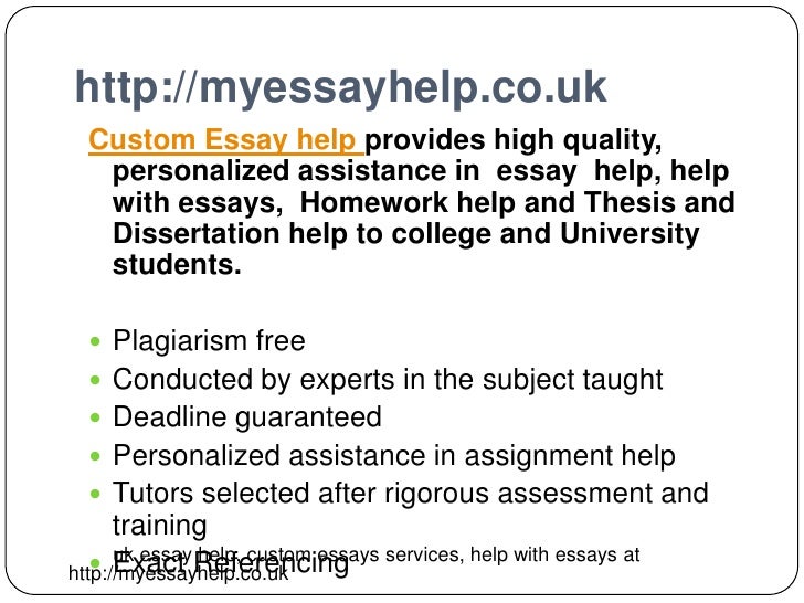 Uk essays help