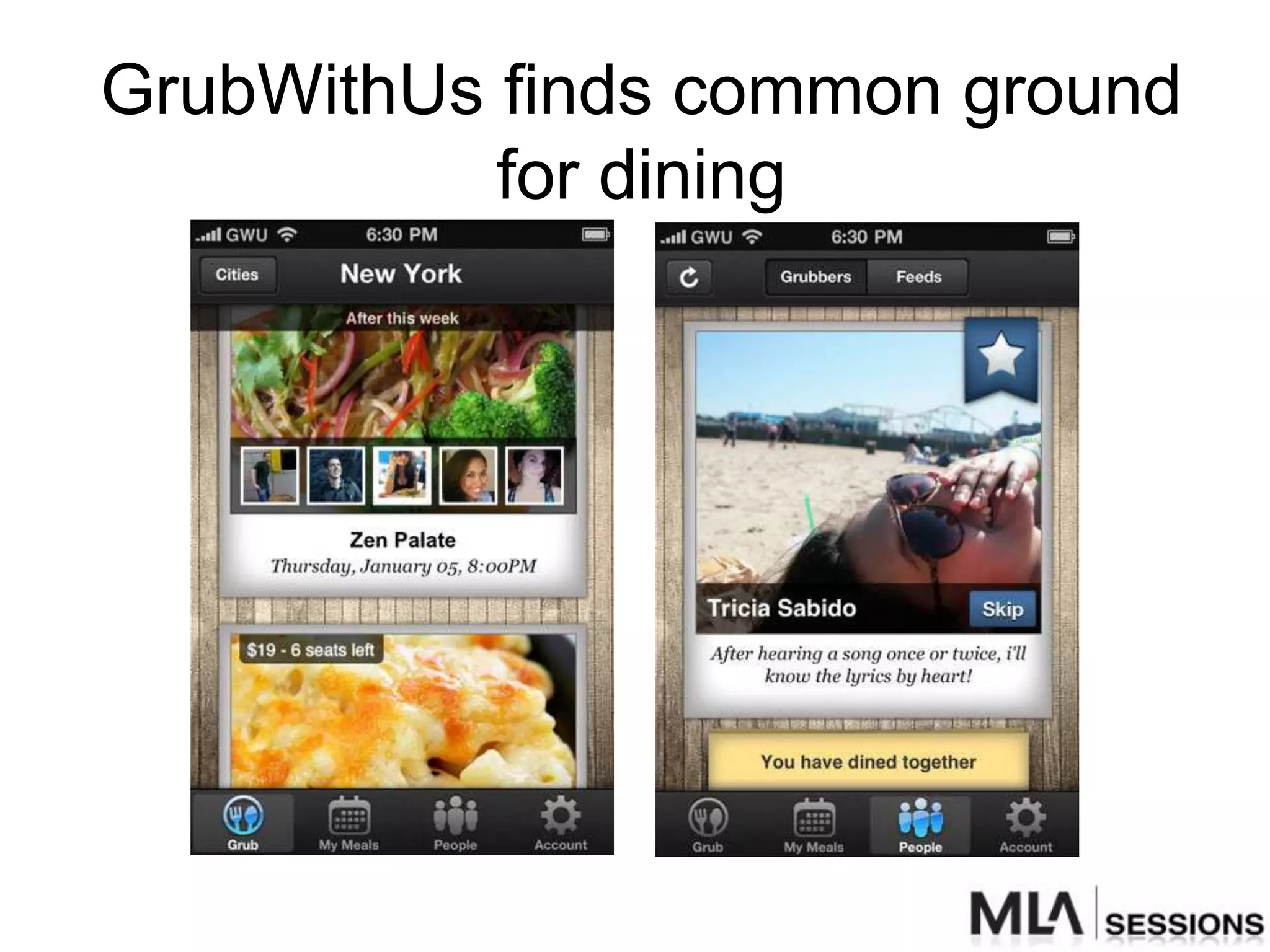 GrubWithUs finds common ground
           for dining
 