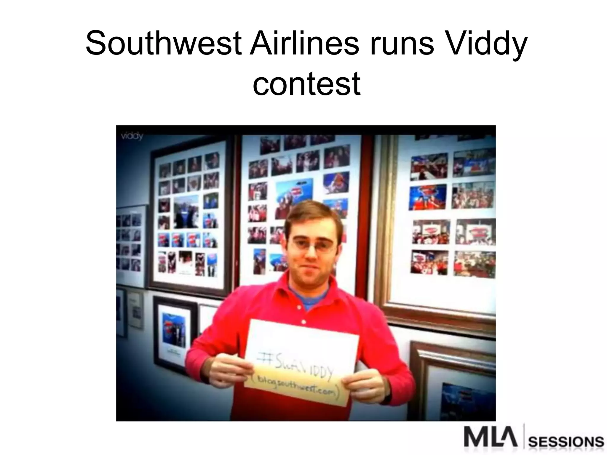 Southwest Airlines runs Viddy
          contest
 