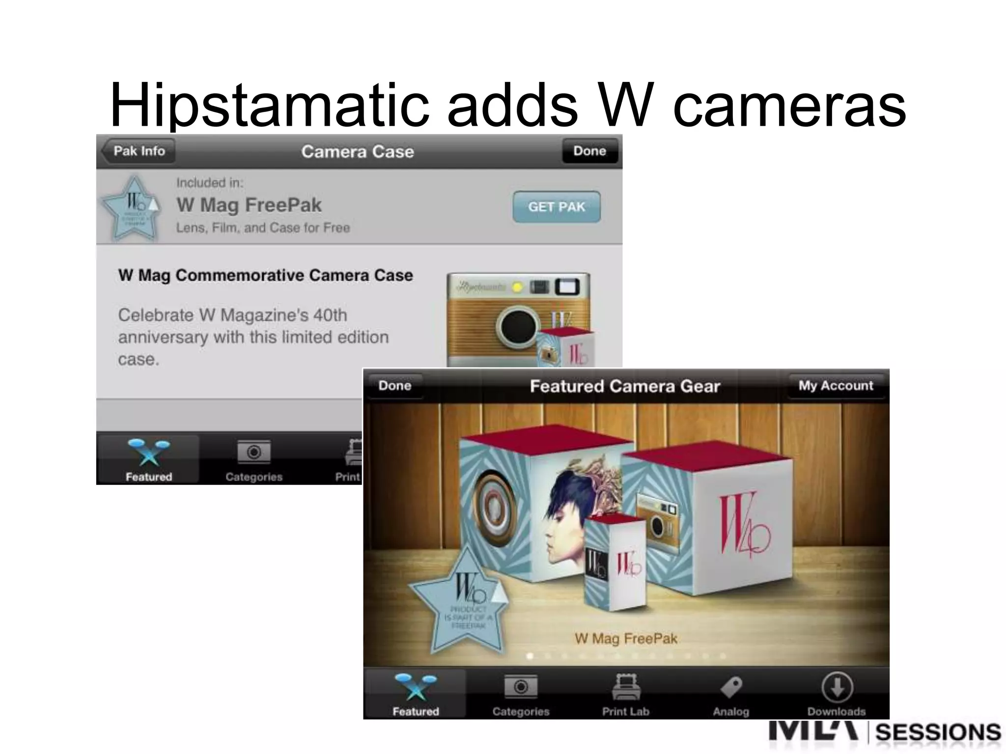 Hipstamatic adds W cameras
 