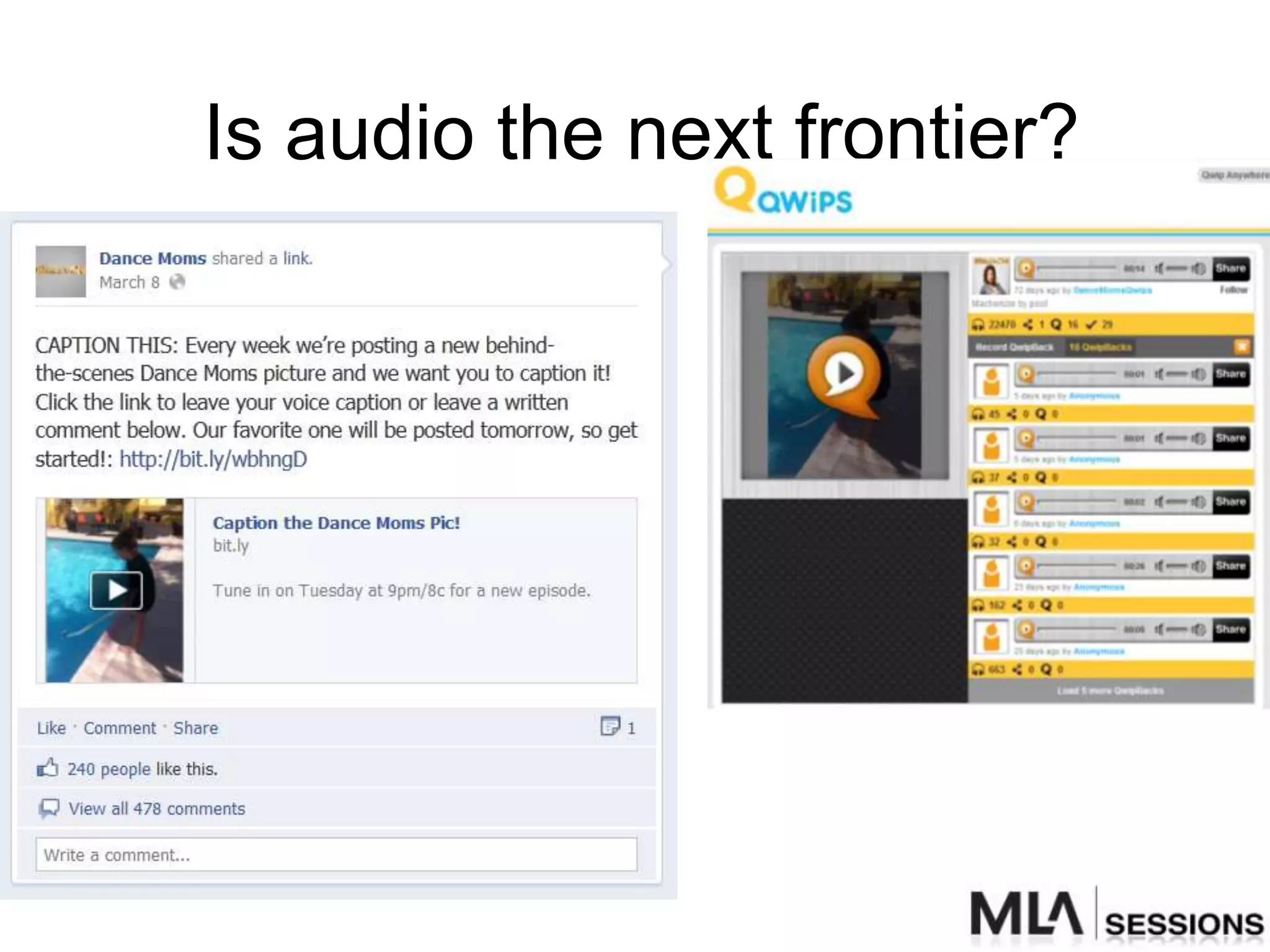 Is audio the next frontier?
 