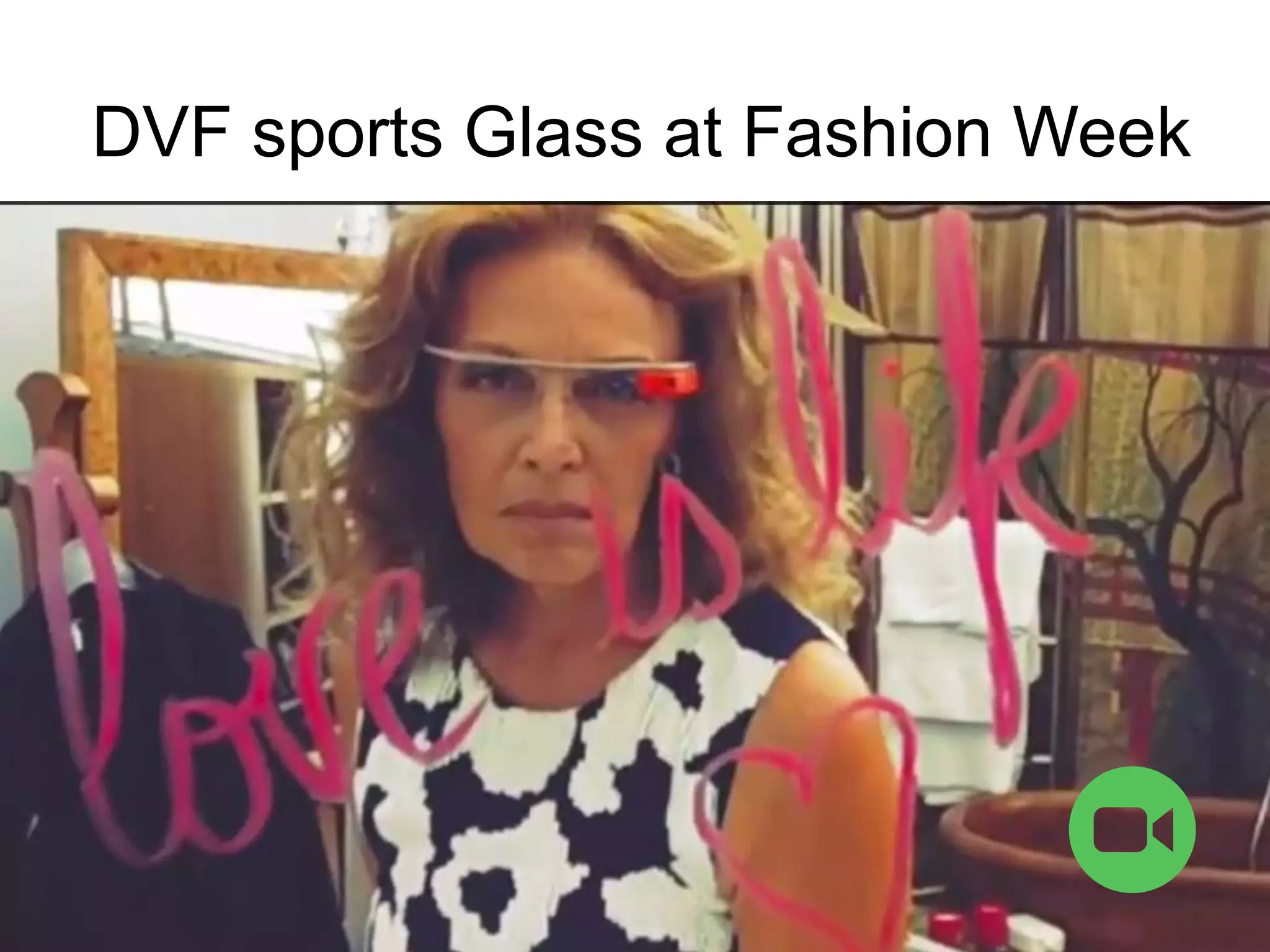 DVF sports Glass at Fashion Week
 