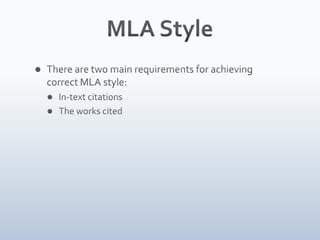 Mla style citation