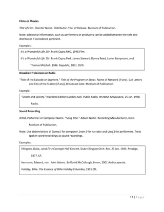 MLA Style Guide (Updated Nov 2013) | PDF
