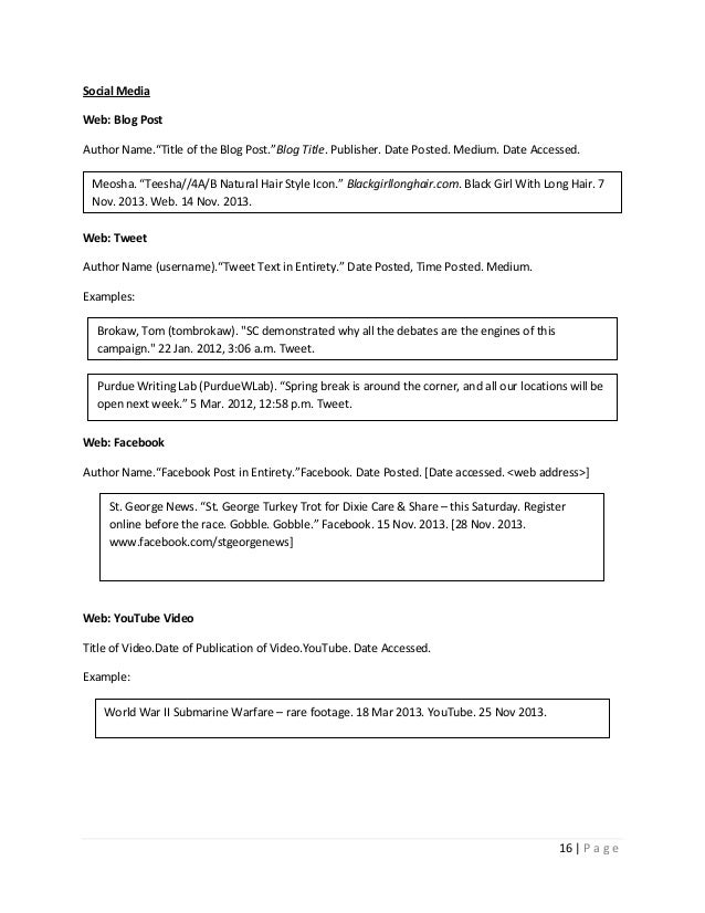 mla style guide updated nov 2013 mla format for blogs