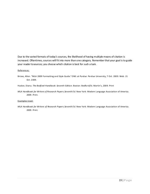 Mla handbook for writers of research papers 7th edition ...