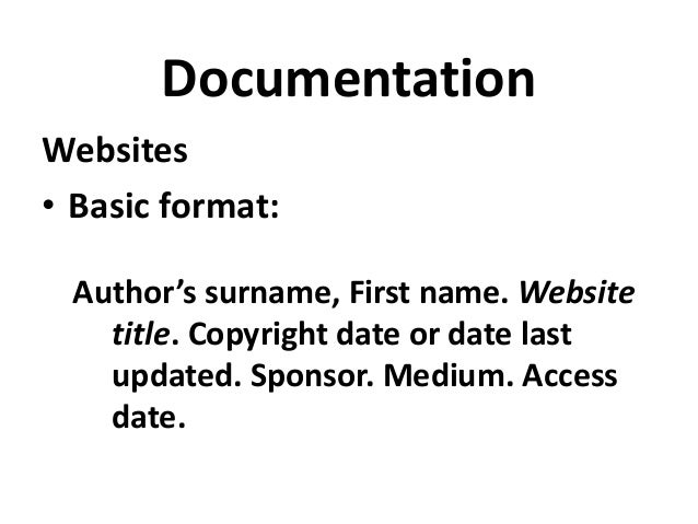 mla style website