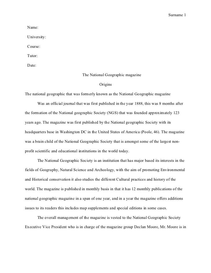 Essay on magazine