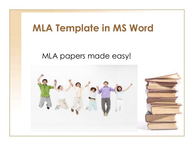 Mla Templates For Word