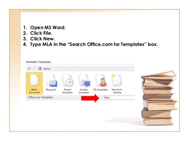 MLA Template In Ms Word
