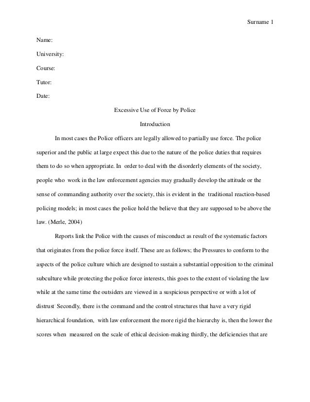 The Best Tips on Writing a Strong Police Brutality Essay