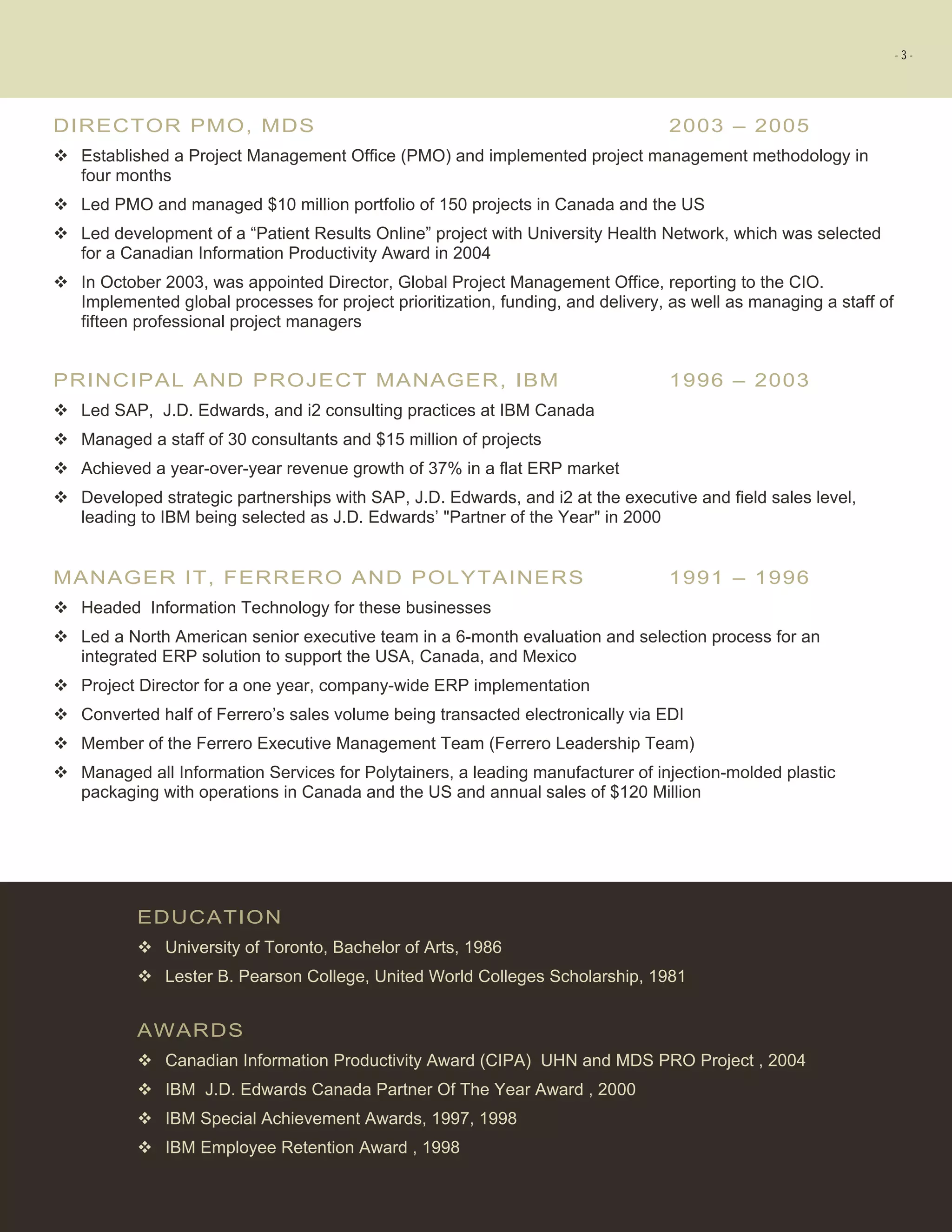 M. Laudisa Executive Profile (www.exec-profiles.com)