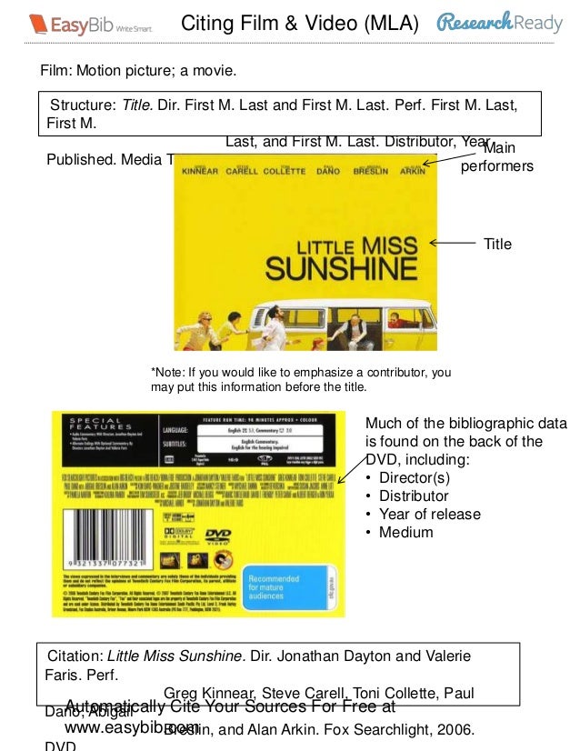 mla 7 visual guide films mla citations for films