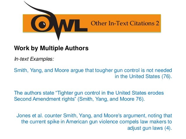 work cited examples