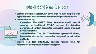 ML Based Text Summarizer and Plagiarism Detection System (1).pdf