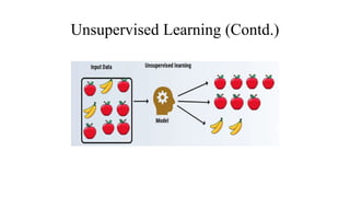 Machine Learning Contd PPT on Introduction to Machine Learning (ML) | PPTX