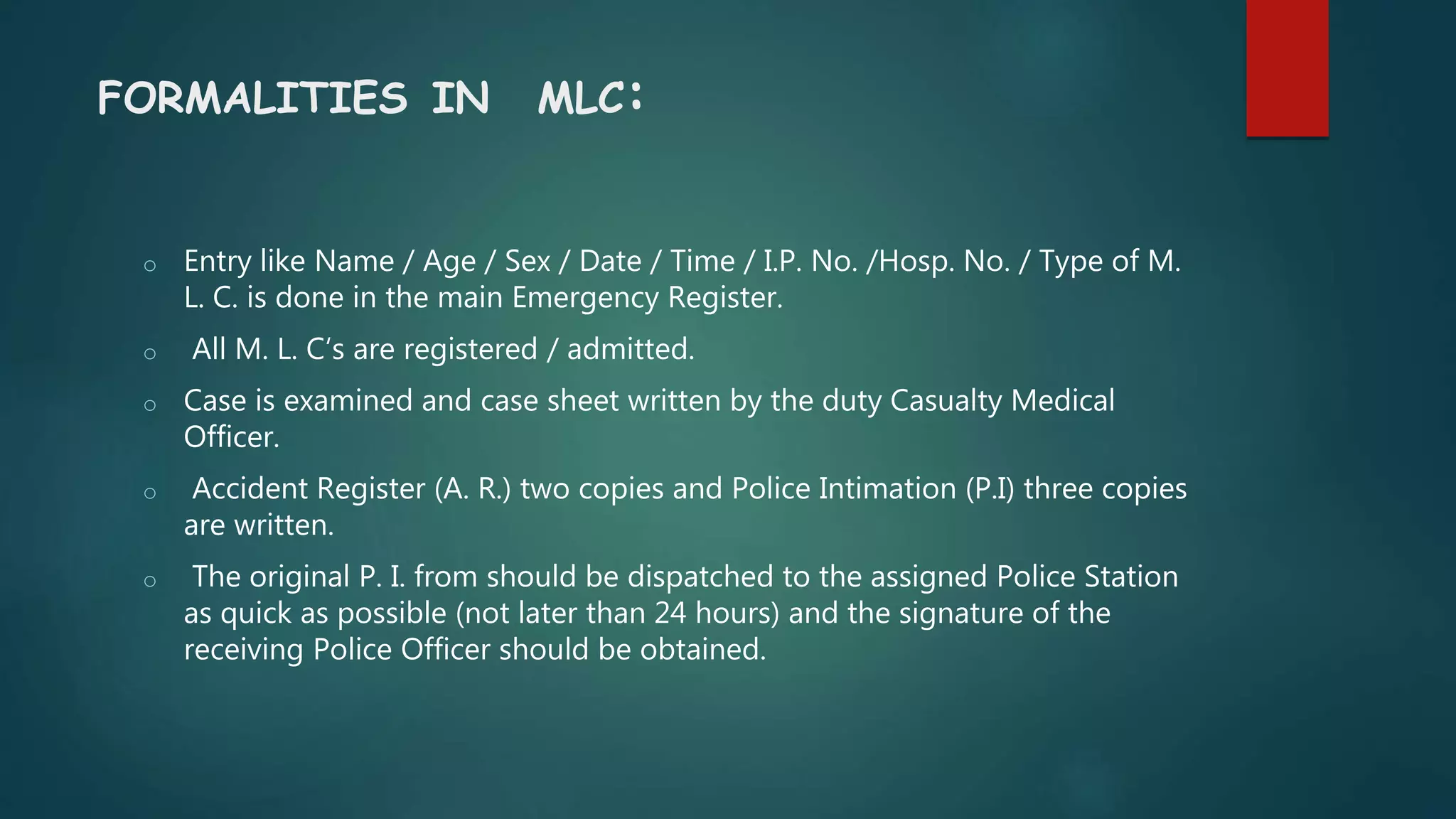 Medico legal Cases PPT medico-legal-cases-ppt